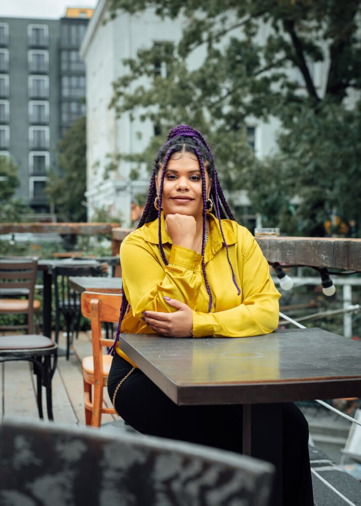 Camila Schmid, photographed on September 13, 2024, at the RAW Gelände in Berlin, Germany